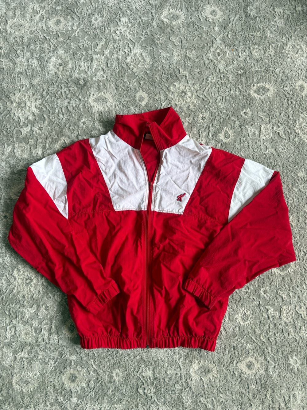 VINTAGE RARE Speedo X Kellogg Windbreaker Nylon Red Mens Small